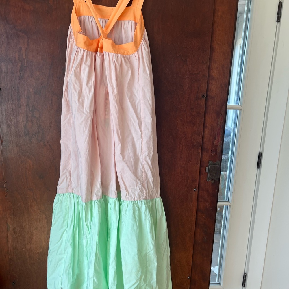 Molo Casual Kids Dress with Orange, Pink, and Green - Picture 2 of 4